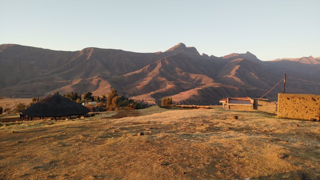 Early-morning light on the Maloti mountains, Butha-Buthe district